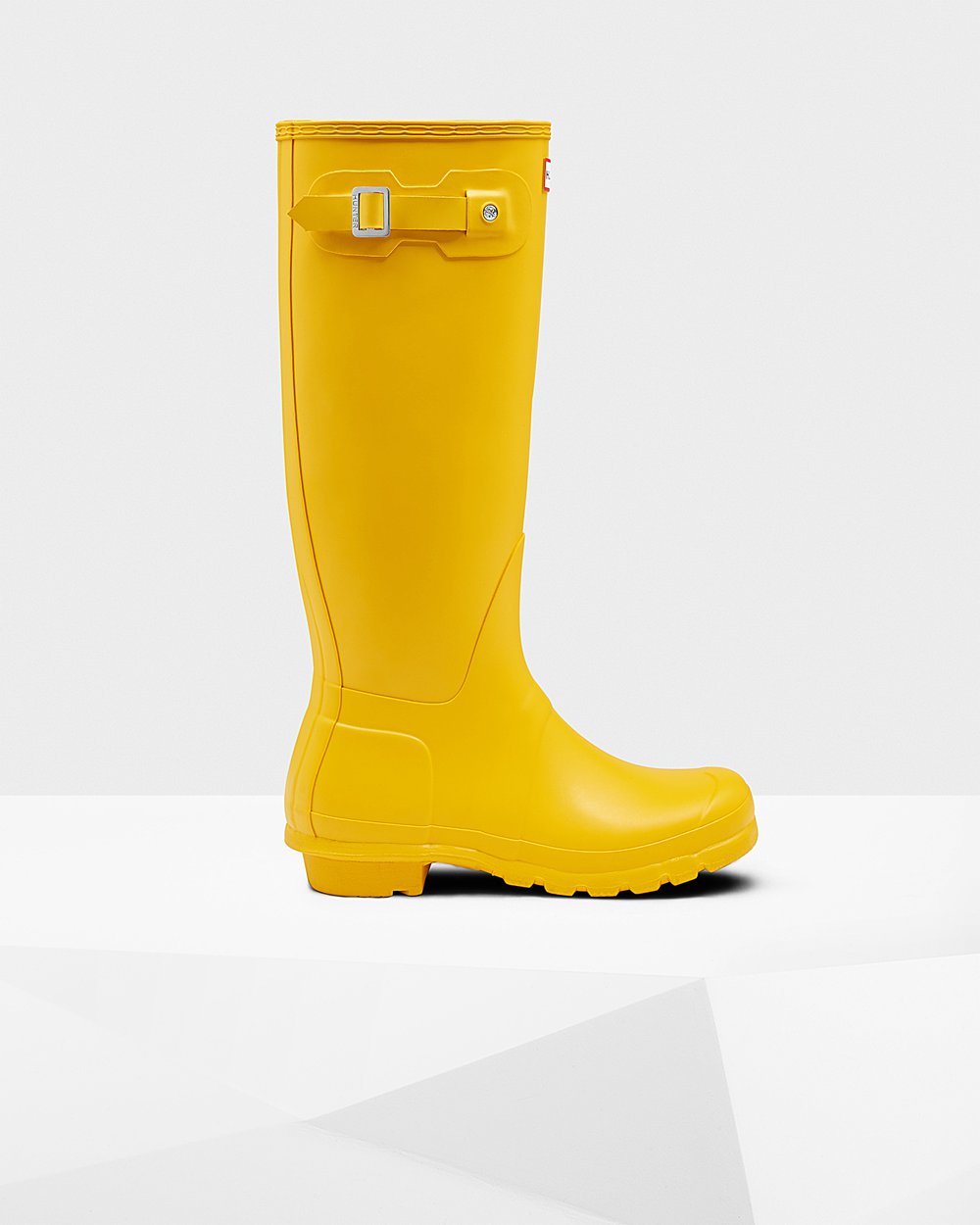 Hunter Original Tall Rain Boots - Buy Womens Yellow - XWUGJY659